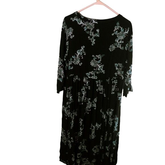 Torrid 1x Hi Low Dress Womans Plus Size Full Length Multi Color Floral - Picture 5 of 7